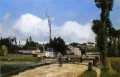 paisaje con fábrica 1867 Camille Pissarro